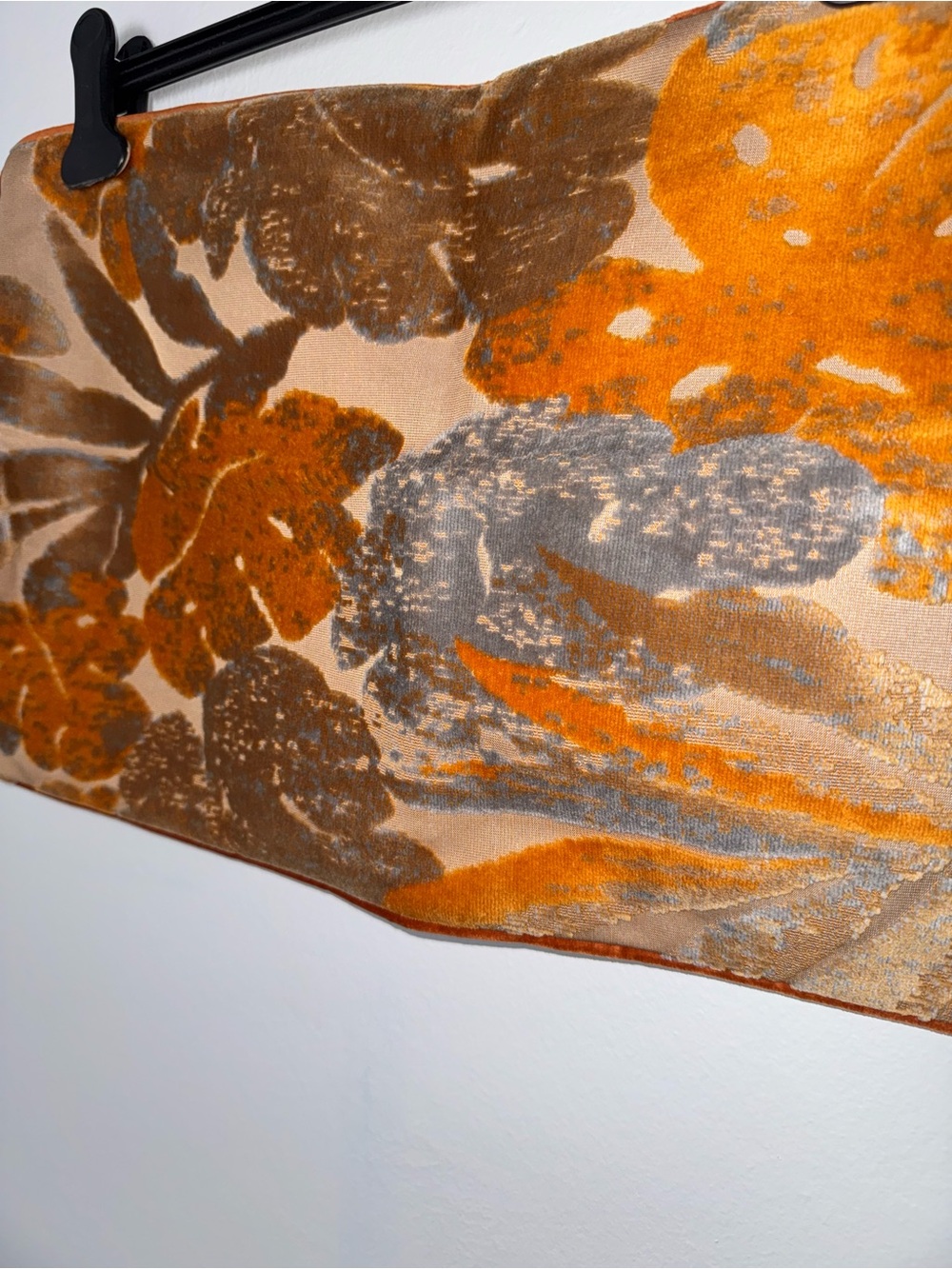 Yangest Leaves Throw Pillow in Velvet - Picture 3 of 6